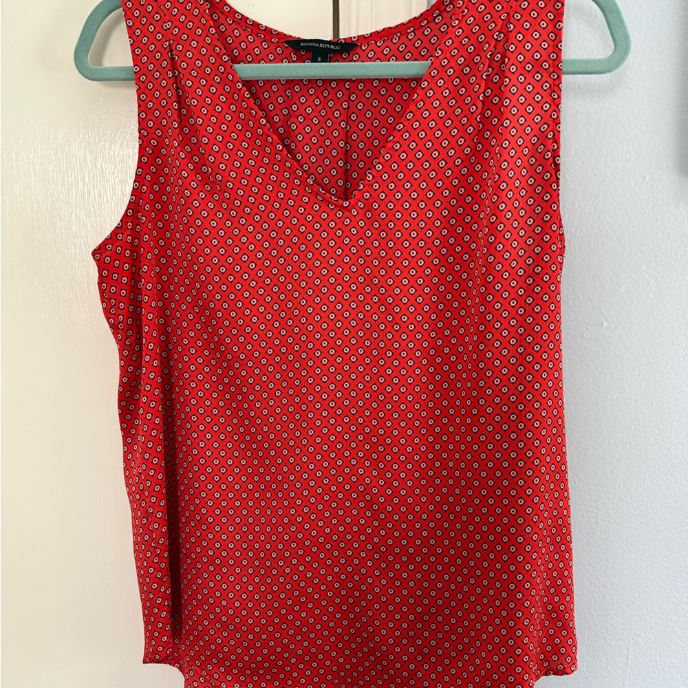 Banana Republic Red Sleeveless Top